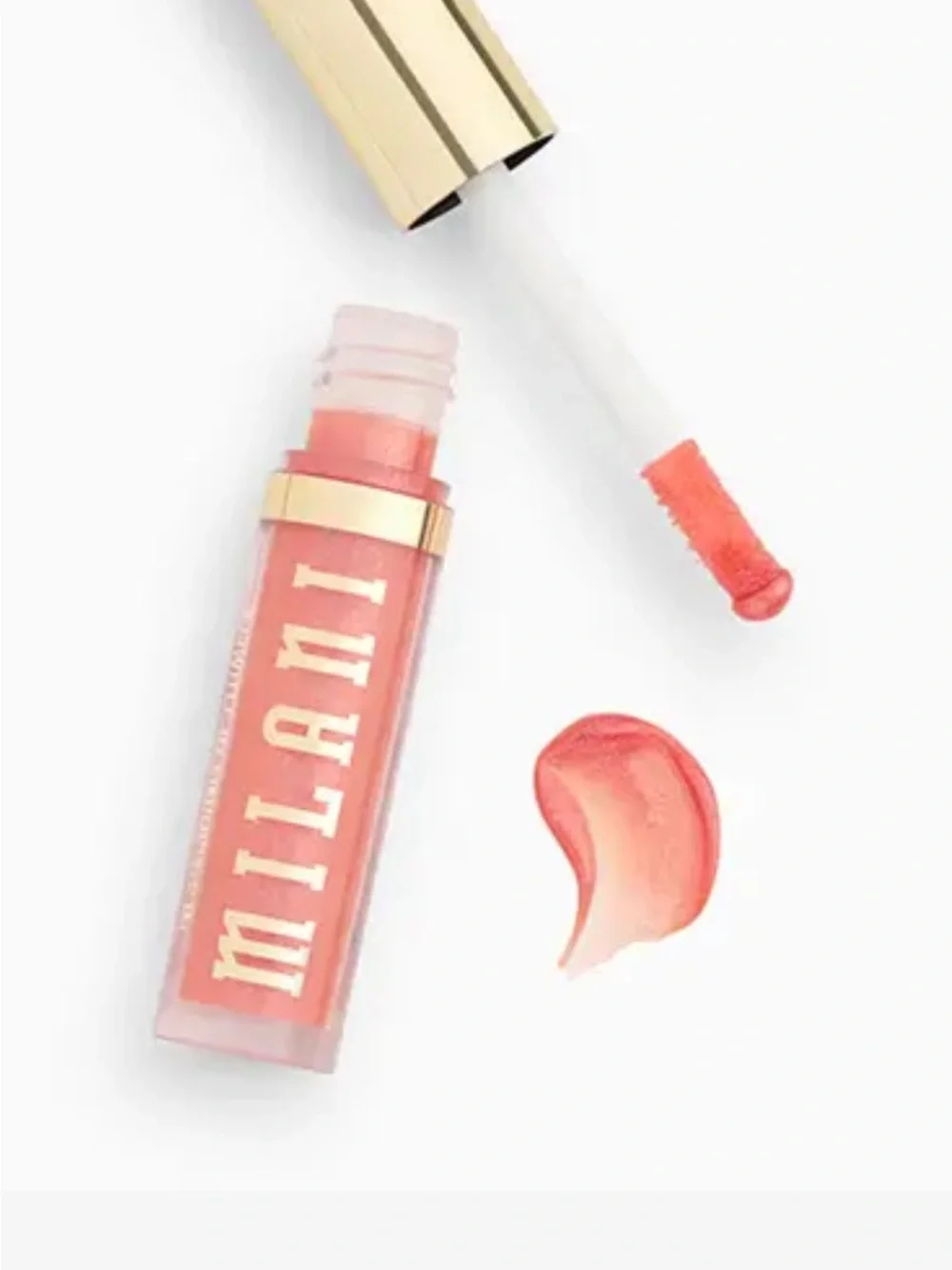 ipsy Pink Bandana-Print Cosmetic Pouch With Milani Lip Gloss